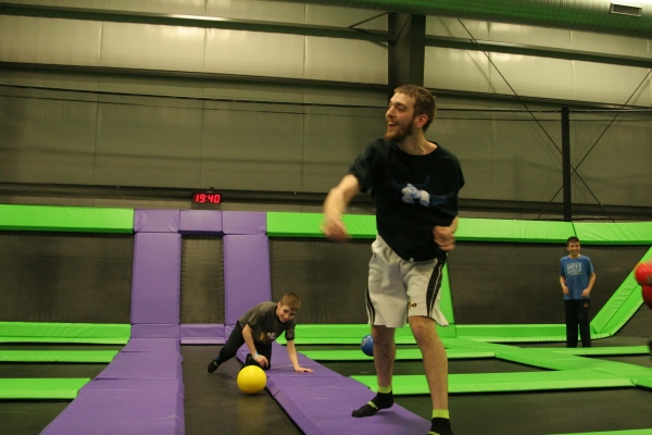 Man Throwing Dodgeball